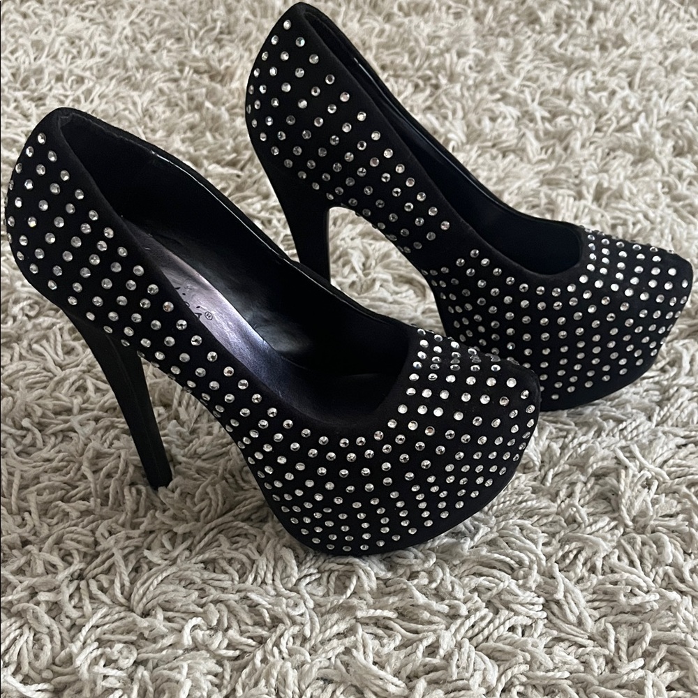 Candie's Black Studded Heels